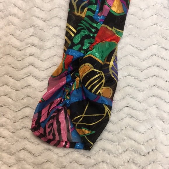 Vintage 80’s Diane Tres Georgette dress w/ matching scarf- women’s - Picture 5 of 13